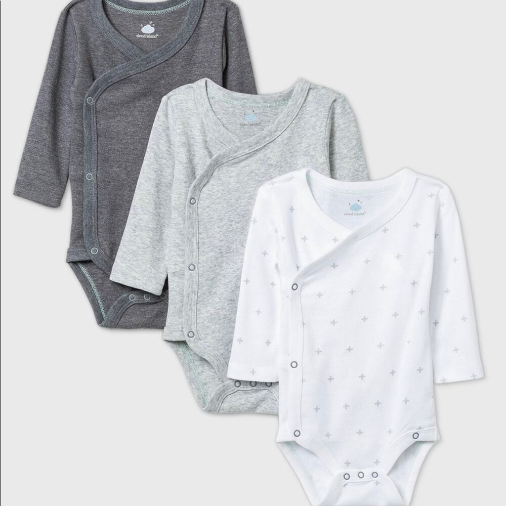 Cloud Island 3 pack of bodysuits 3-6m NWOT